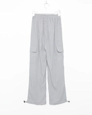 Cargo waist drawstring pants