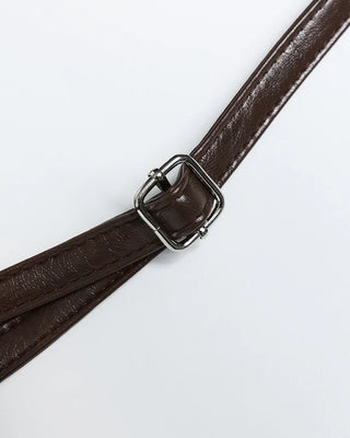 Square buckle shoulder bag