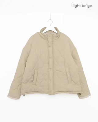 Wave quilted jacket