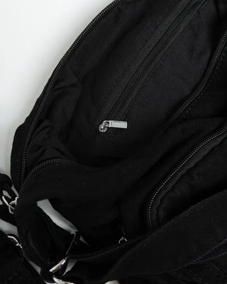 3-way multi-pocket denim bag