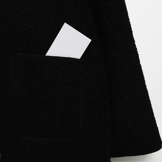 Checked long coat