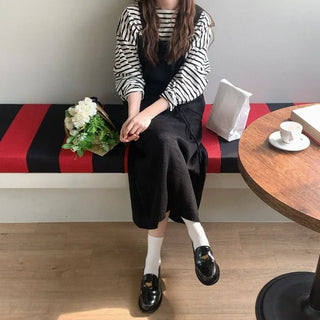 Knit long camisole dress