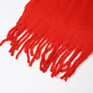 Plain Long Hairy Scarf