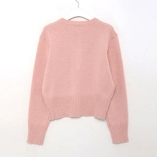 Basic color cardigan