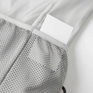 (Unisex) Mesh Pocket Nylon Backpack