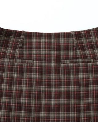 [1st Re-release] (ORIGINAL) Check A-line Mini Skirt