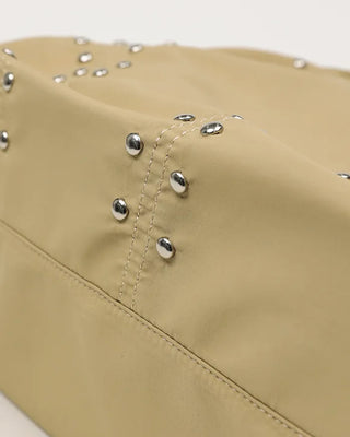 Double rivet line nylon bag