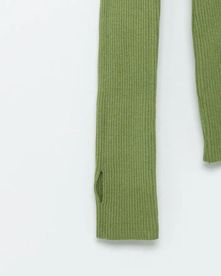 Half-neck long-sleeve T-shirt