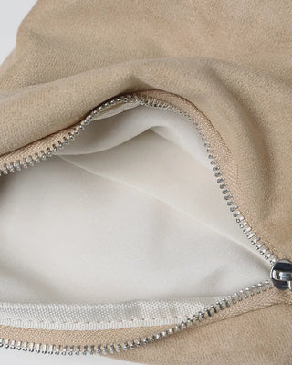Suede drawstring shoulder bag