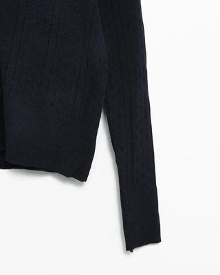 Punching knit ensemble