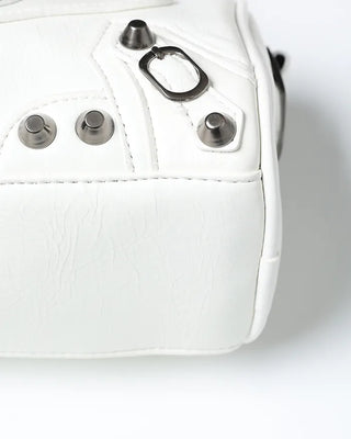 Eyelet Shoulder Mini Boston Bag