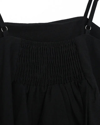 Pleated camisole and wide-leg pants set