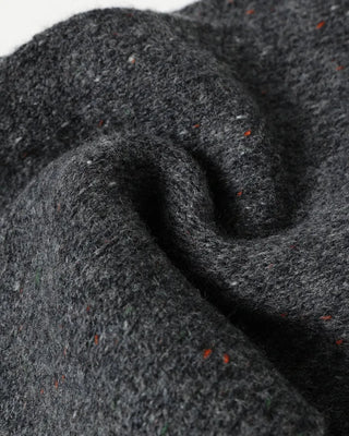 Melange knit wool scarf