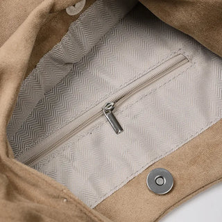 Simple suede bag