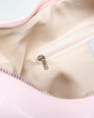 Multi-zip studded shoulder bag