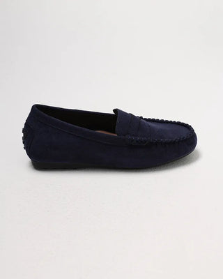 Suede Driving Flat Loafers