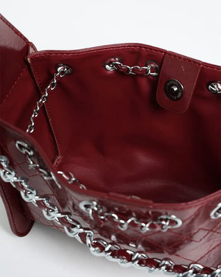 Square chain shoulder bag