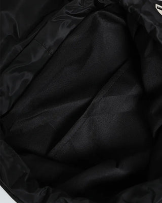 Square pocket nylon backpack