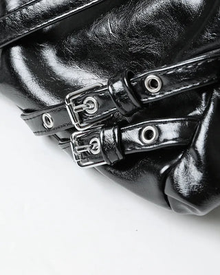 Y2K Leather Shoulder Bag