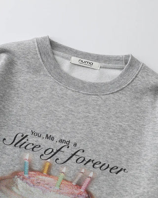 [1st Re-release] (ORIGINAL) Sweet Cake Brushed Fleece Sweatshirt