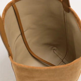 Simple suede tote bag