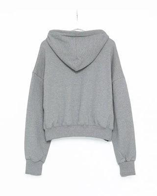 Two-way hooded zip-up
