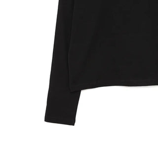 Pastel crop long-sleeved T-shirt