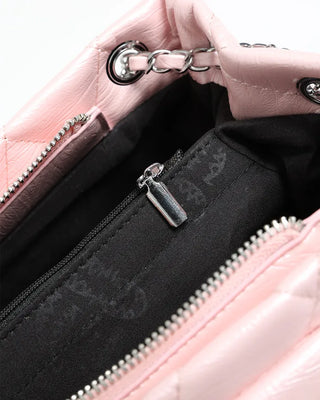 Quilted buckle mini shoulder bag