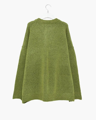Henley neck oversized knit