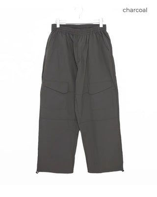 (Unisex) Big Pocket Nylon Easy Pants