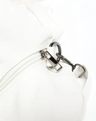 2-Way Belt Studded Leather Big Tote Bag