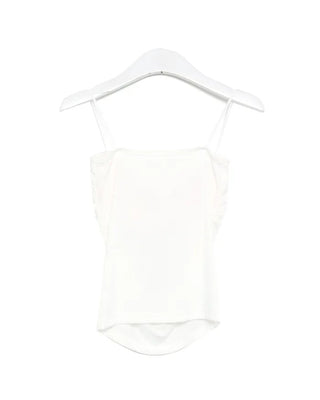 Side-shirred cap camisole