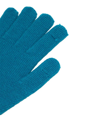 Label knit gloves