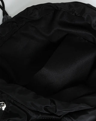 Square pocket nylon backpack