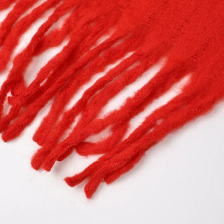 Plain Long Hairy Scarf