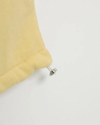 Fleece-lined one-pleat sweatpants
