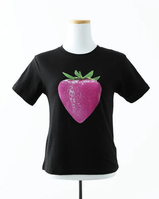 [1st Re-release] (ORIGINAL) Strawberry Lettering Slim T-Shirt