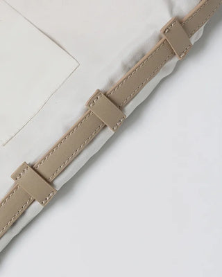 Suede drawstring shoulder bag