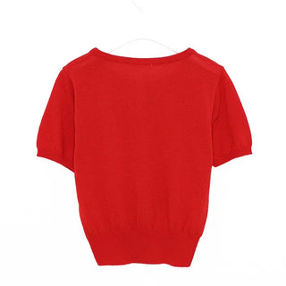 Mini button detail knit