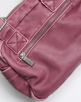 2-Way Vintage Double Pocket Square Boston Bag