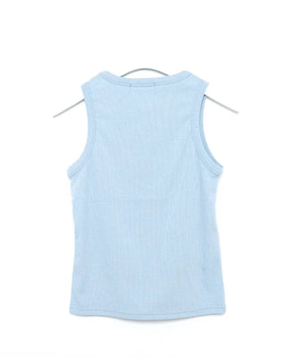 Rayon Blend Ribbed Tank Top