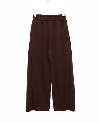 Elastic wide sweatpants