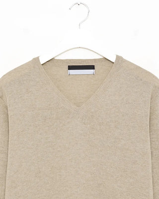 Simple V-neck knit