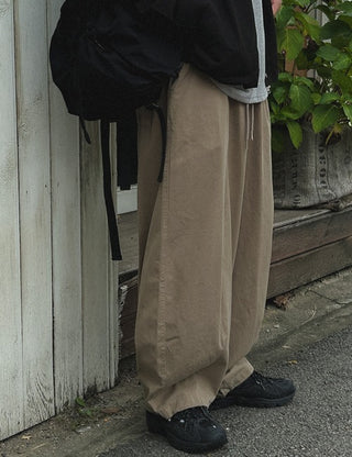 House Cotton Elastic Waist Pants (4 colors)