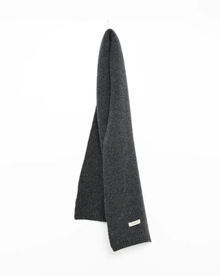 Melange knit wool scarf