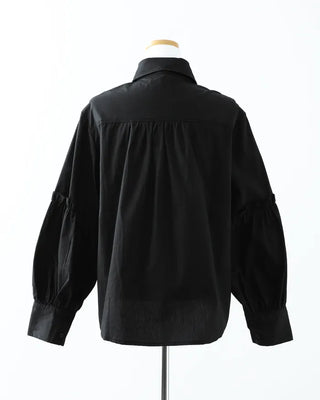(ORIGINAL) Basic Pintuck Shirring Shirt