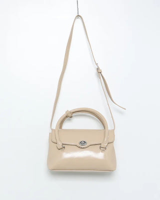 Square Silver Buckle Point Bag