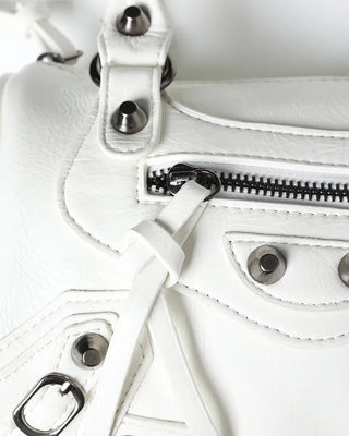 Eyelet Shoulder Mini Boston Bag
