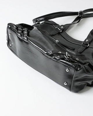 Y2K Leather Shoulder Bag