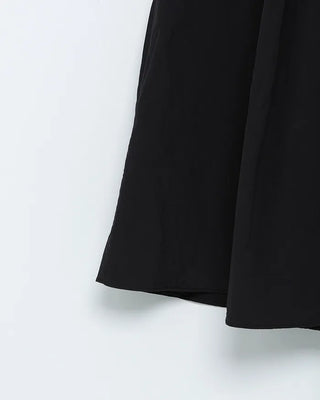 Two-pleated long skirt